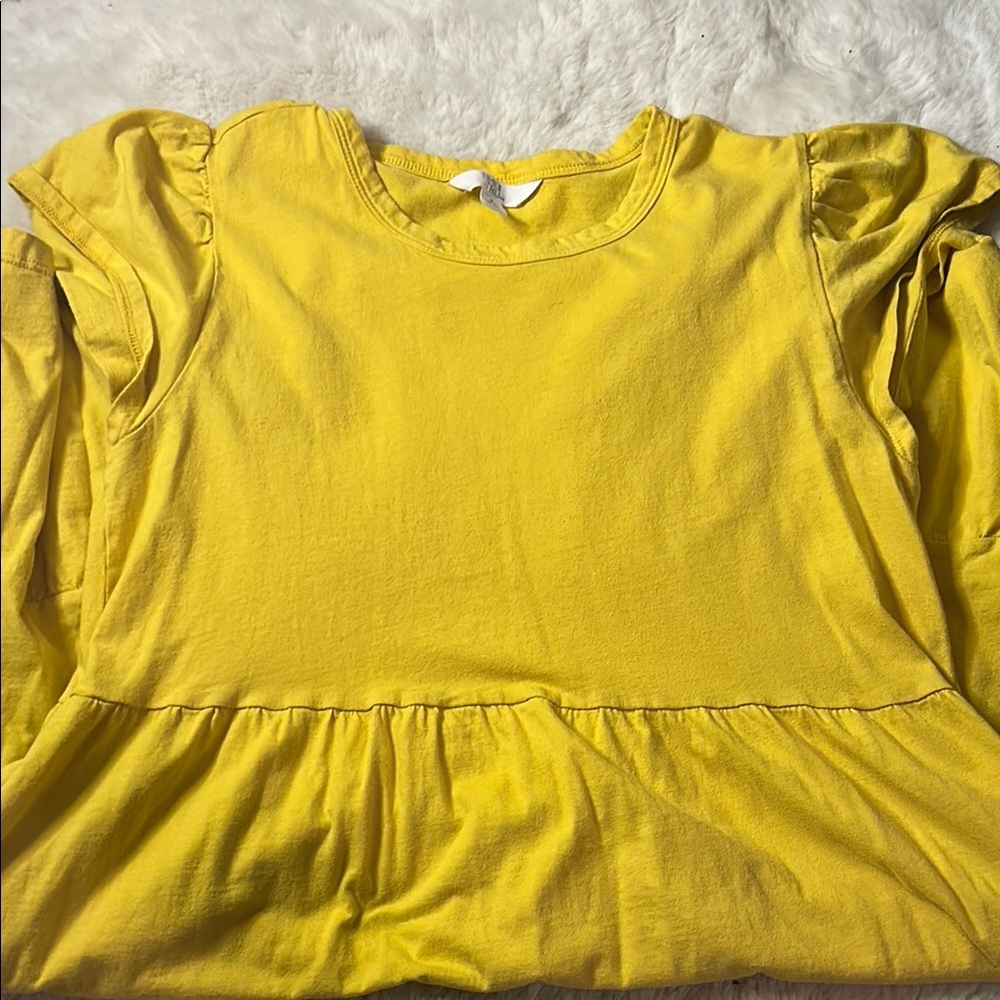 Time and Tru Yellow Mini Dress